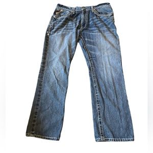 Ariat M4 Low Rise Coltrane Boot Cut Jean Blue Size 36x32